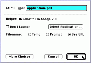 Acrobat and MacWeb Acrobat and MacWeb